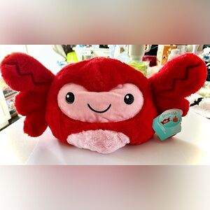 Hug Me Reversible Plushie-Crab and Clownfish Large NWT